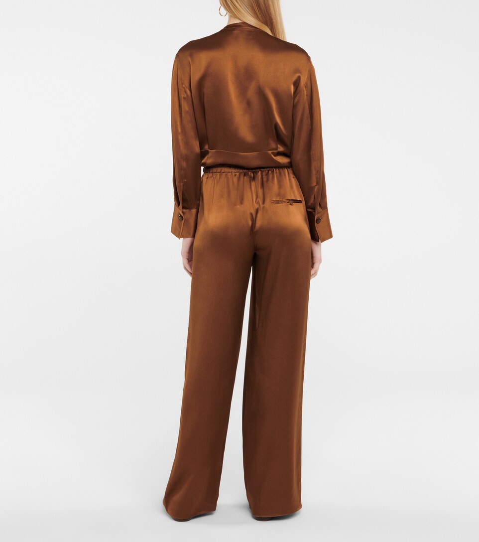 Vince - Wide-leg silk pants | Mytheresa