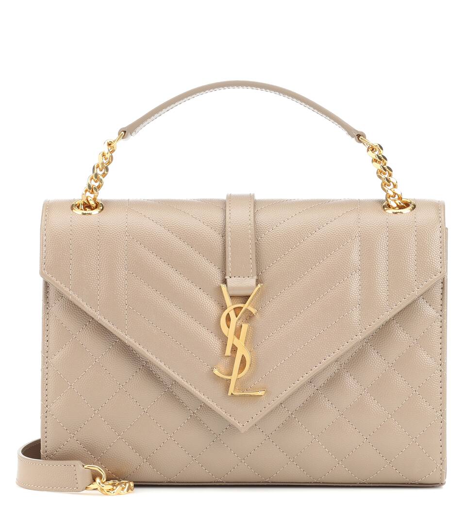 Cuir Sac Matelassé Enveloppe Saint Laurent En Medium QdxeWorCBE