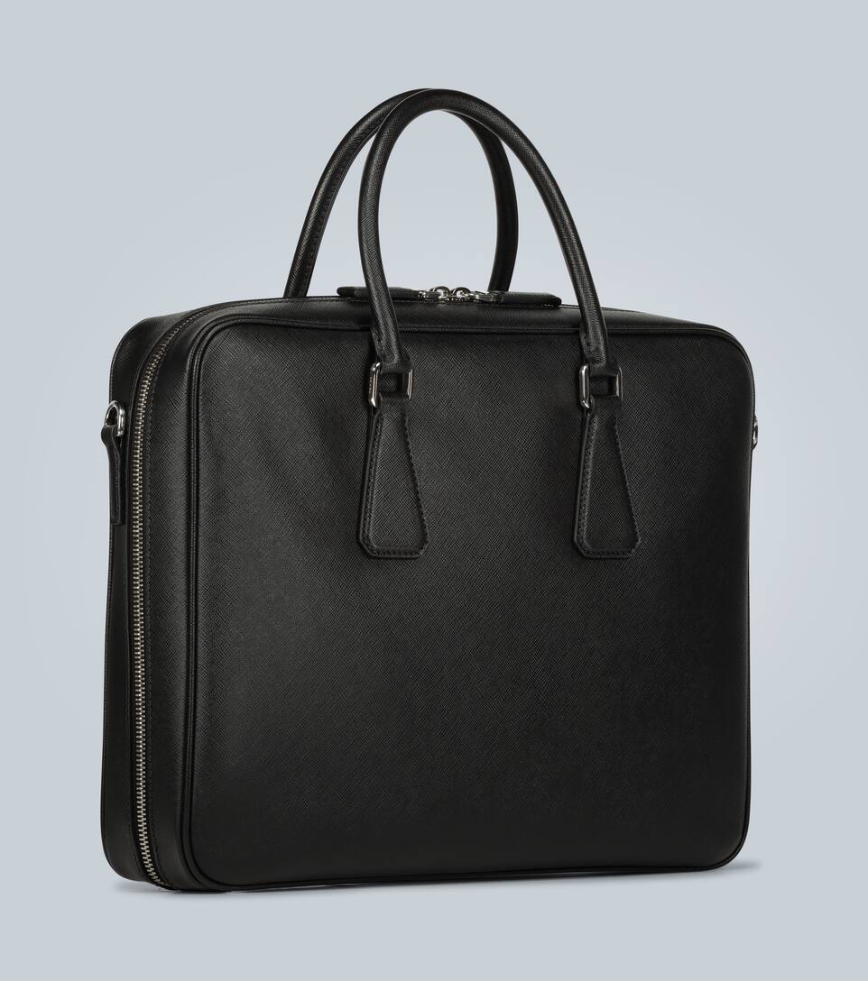 aktentasche aus leder prada mytheresa