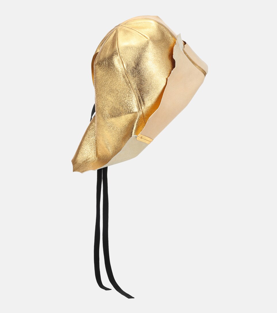 Metallic Leather Hat - Prada | Mytheresa