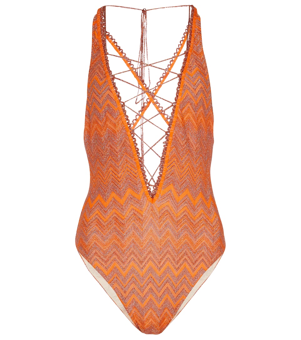 Zig zag swimsuit clearance