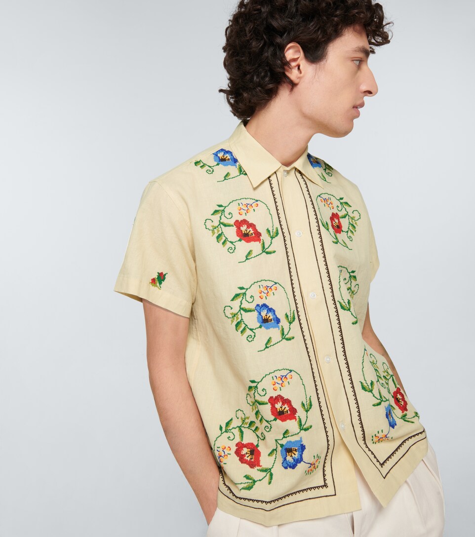 Morning Glory short-sleeved shirt 