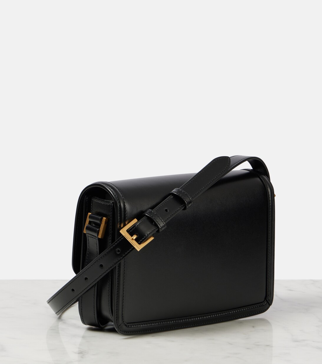 Solferino Medium Leather Crossbody Bag in Black Saint Laurent Mytheresa