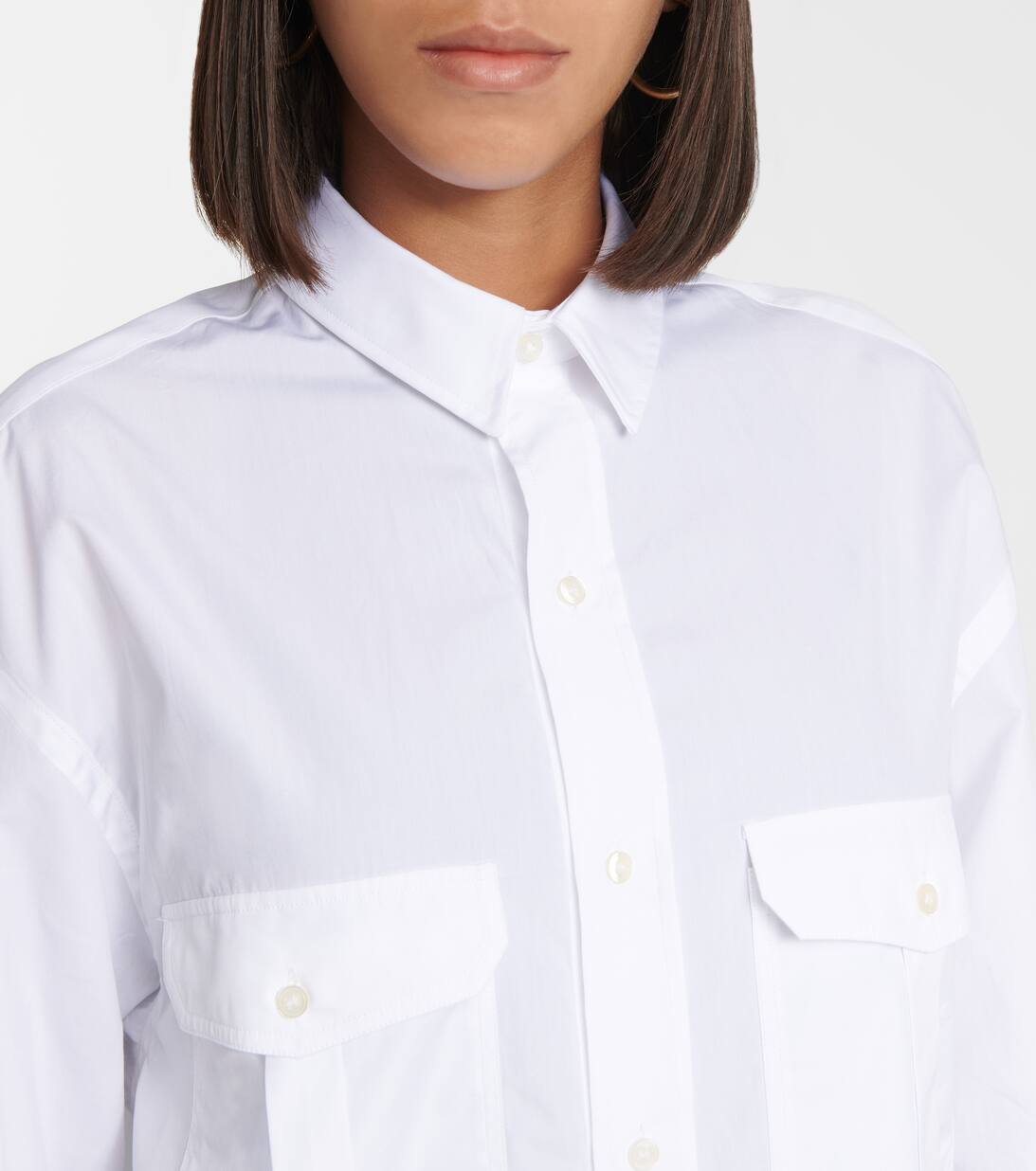 화이트 코튼 포플린 셔츠 드레스 Wardrobe NYC Mytheresa