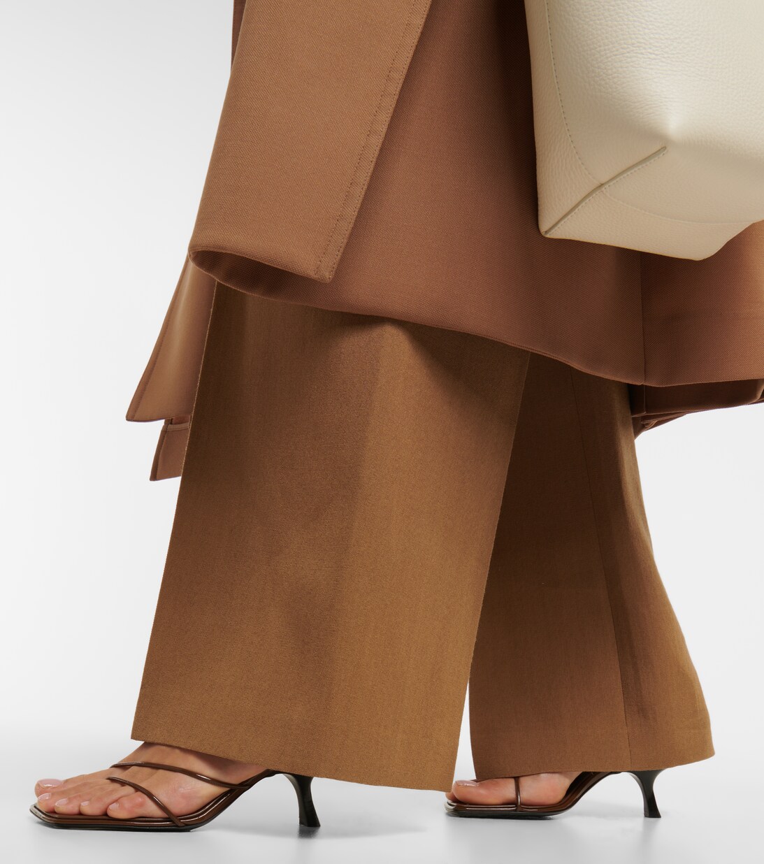 Rai Leather Sandals in Brown - The Row | Mytheresa