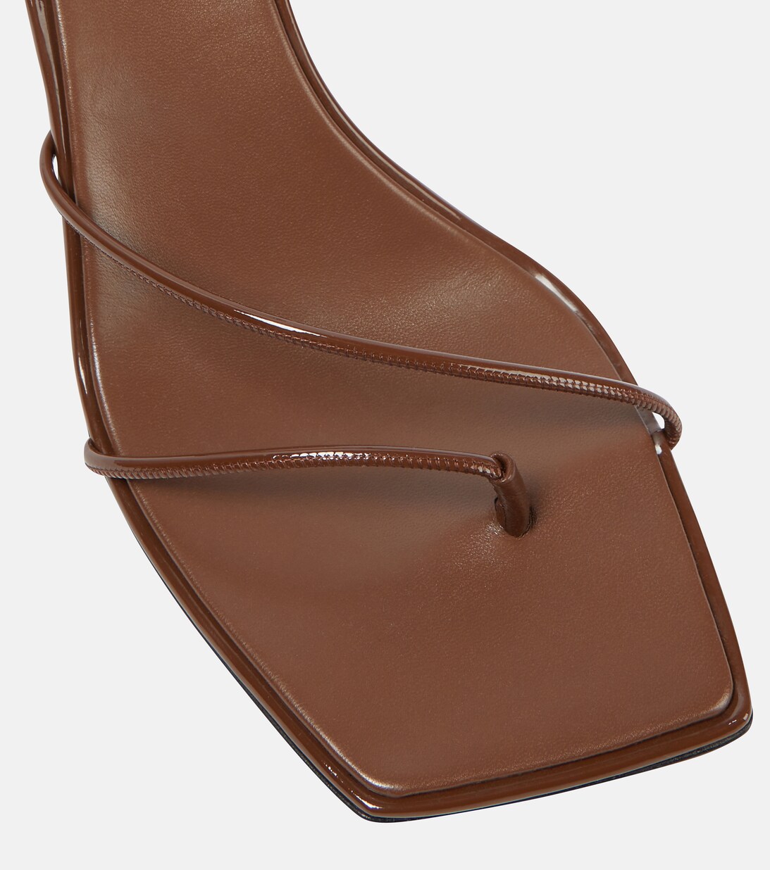 Rai Leather Sandals in Brown - The Row | Mytheresa