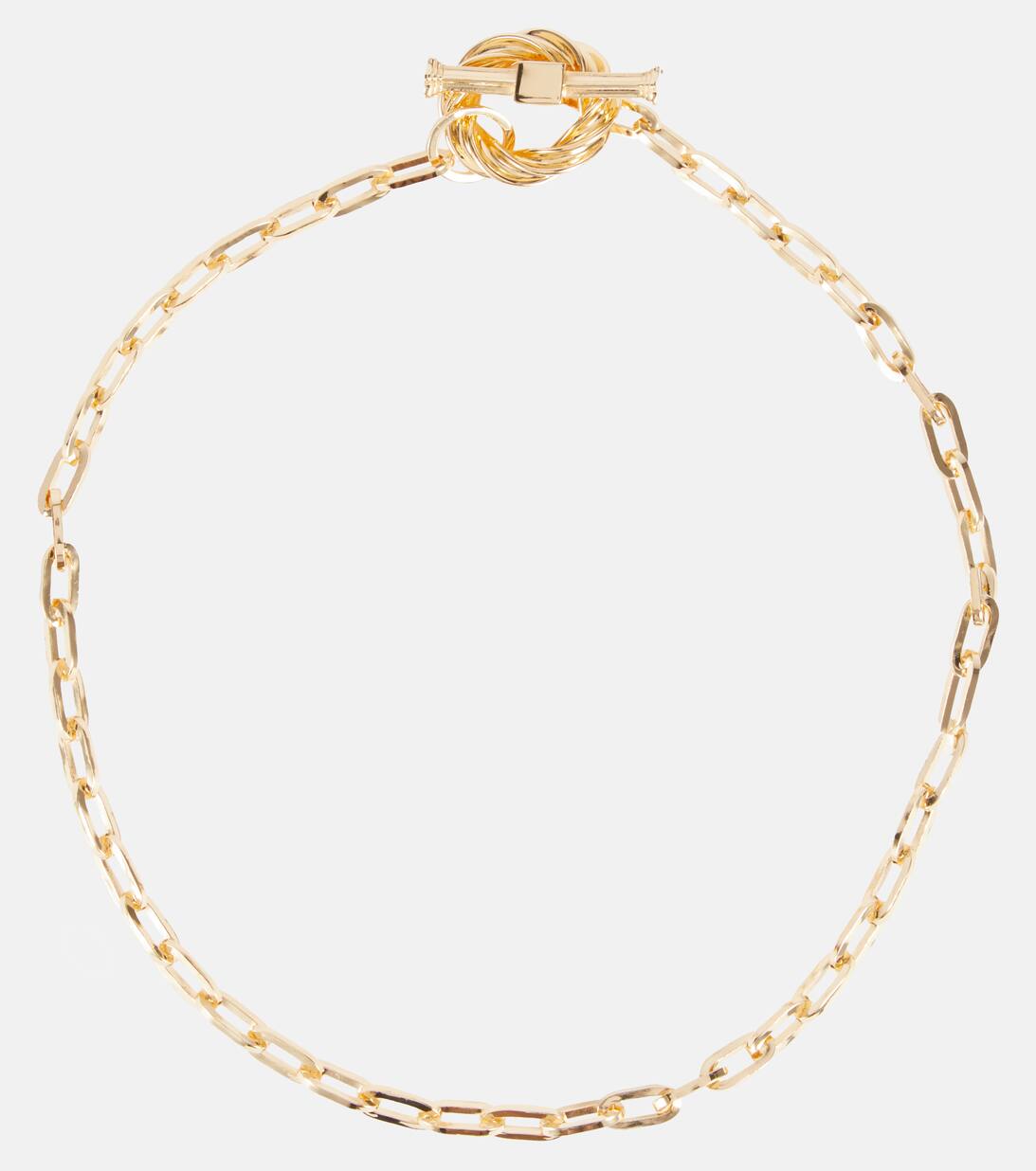 Gold Plated Chain Necklace in Gold Bottega Mytheresa