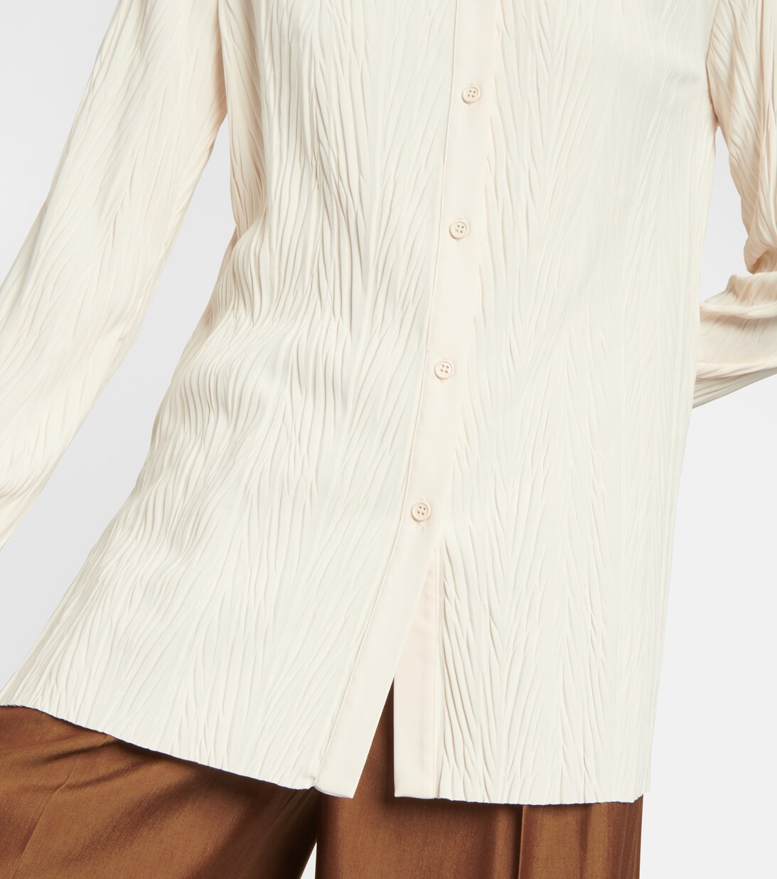Max Mara Beige Fleece Wool Polo Shirt main image 0