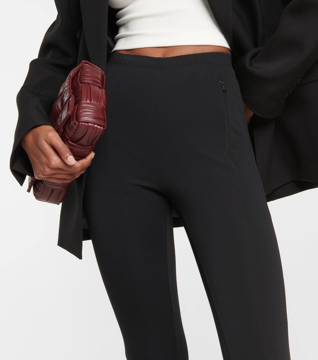 Stretch Leggings in Black Wardrobe NYC Mytheresa