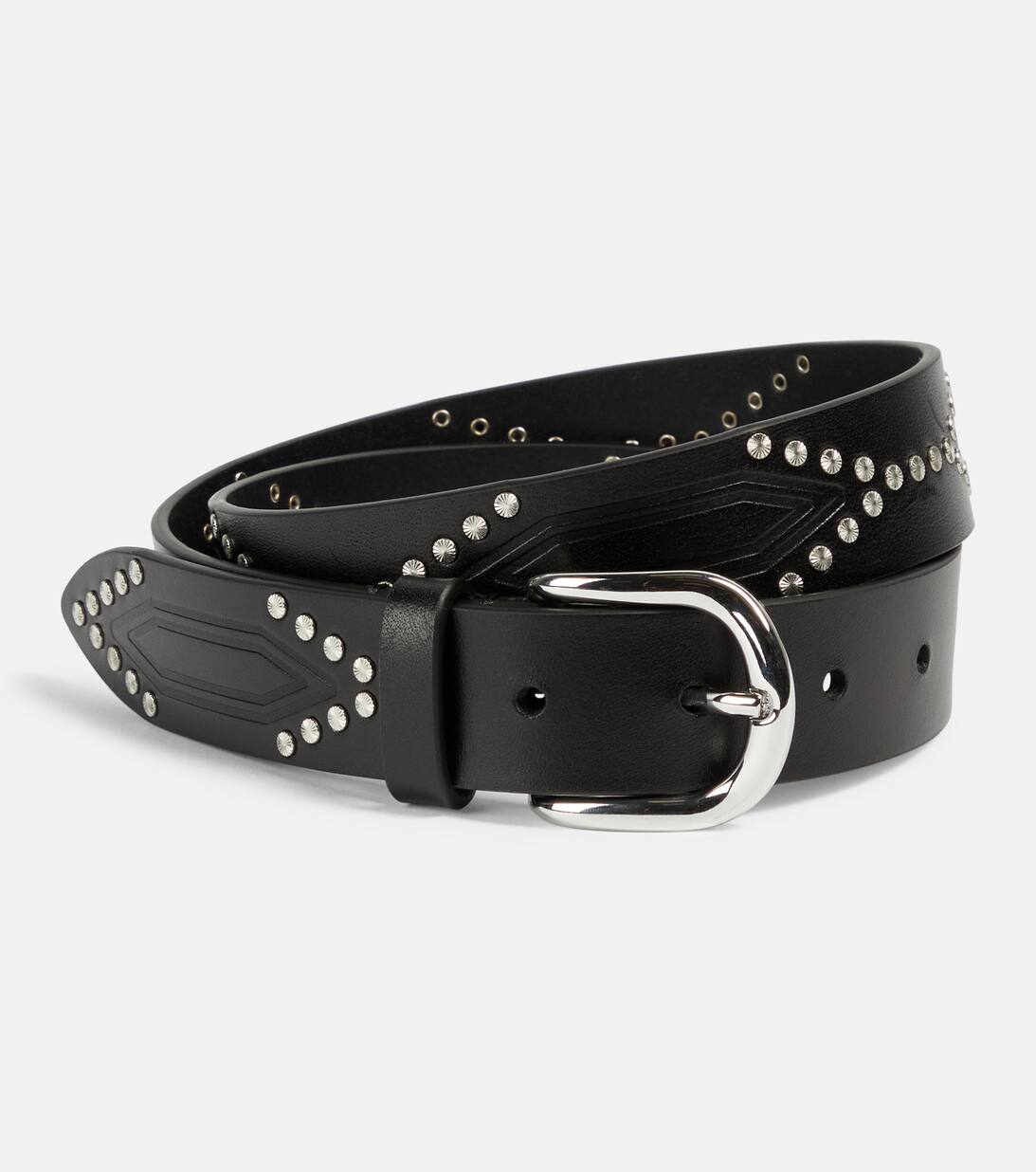 Telly Embellished Leather Belt in Black Isabel Marant Mytheresa