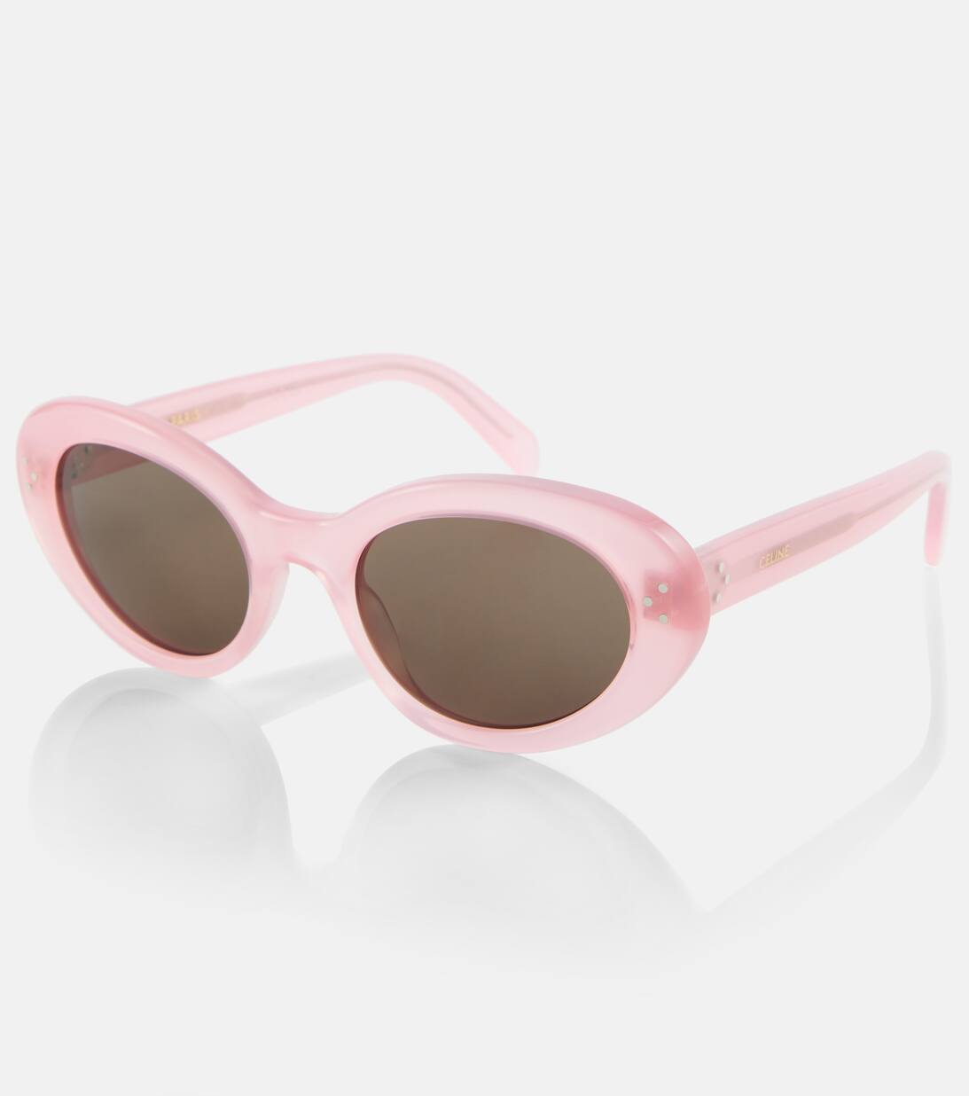 Bold 3 Dots Oval Sunglasses in Pink Celine Eyewear Mytheresa