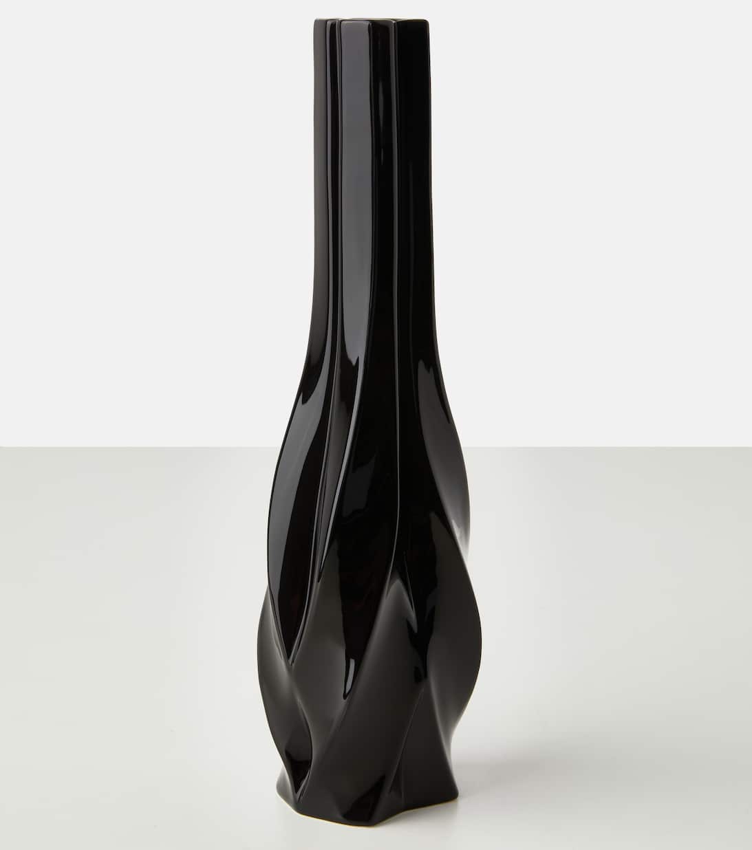 Braid Medium Candle Holder in Black Zaha Hadid Design Mytheresa
