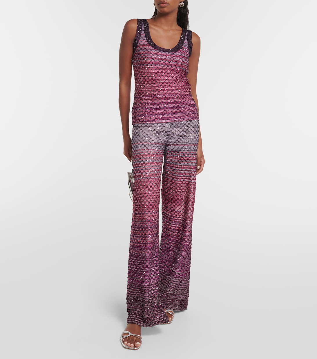 Bottes Missoni Talons Hauts Multicolores Zigzag - Taille 36.5 (US 6) - Fabriqué En Italie - Occasion