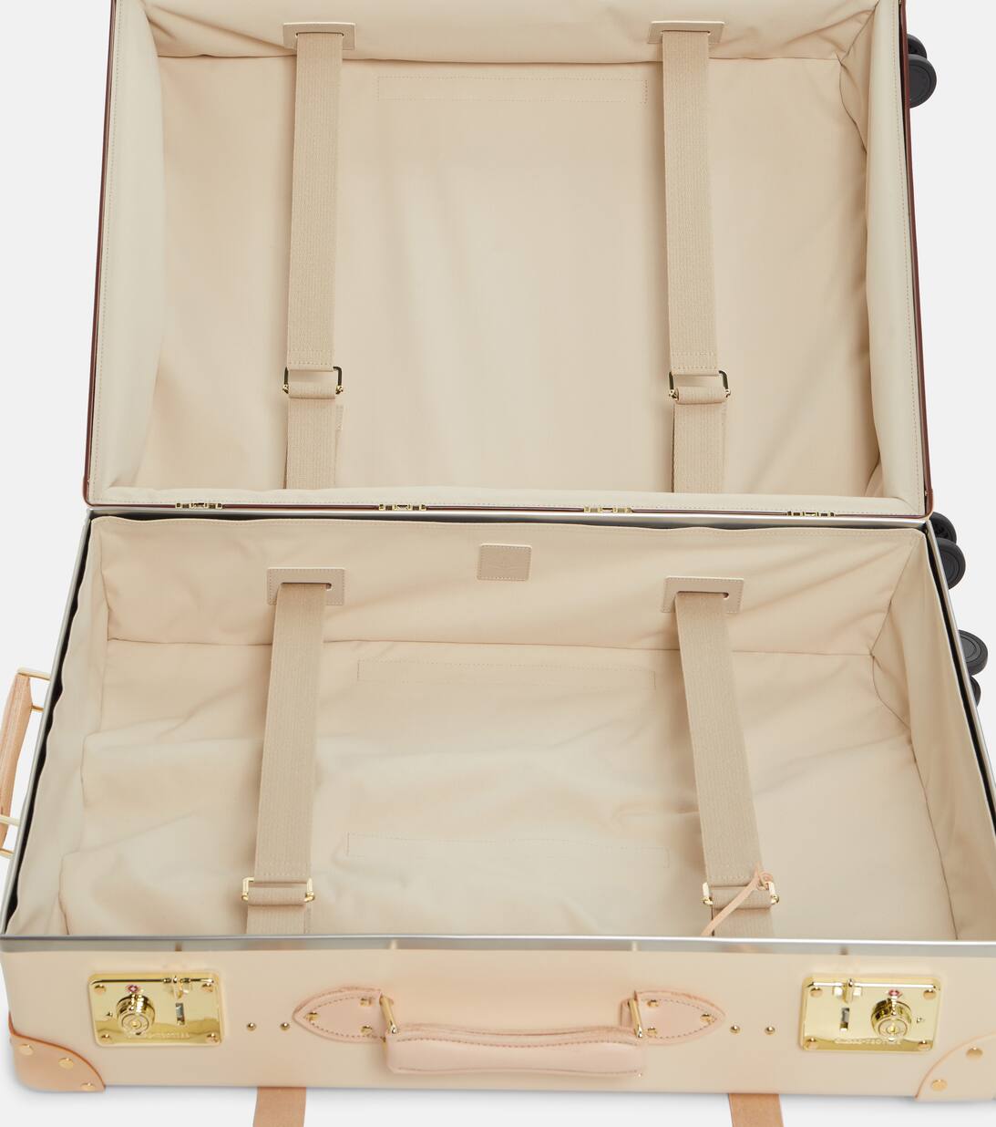 Safari Large Check In Suitcase in White Globe Trotter Mytheresa