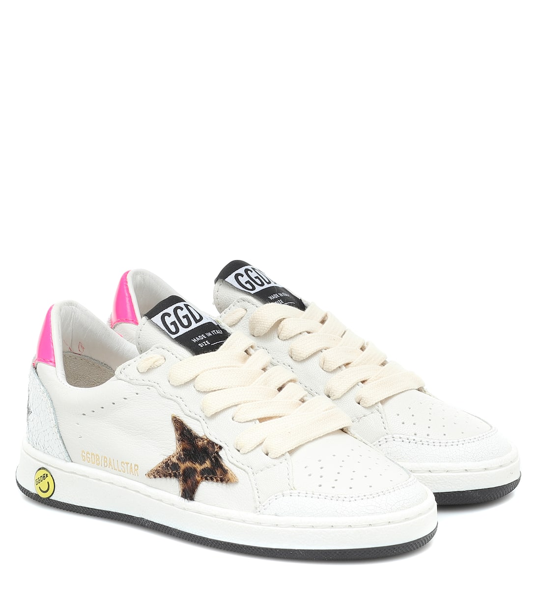 Ball Star Leather Sneakers in White Golden Goose Kids Mytheresa