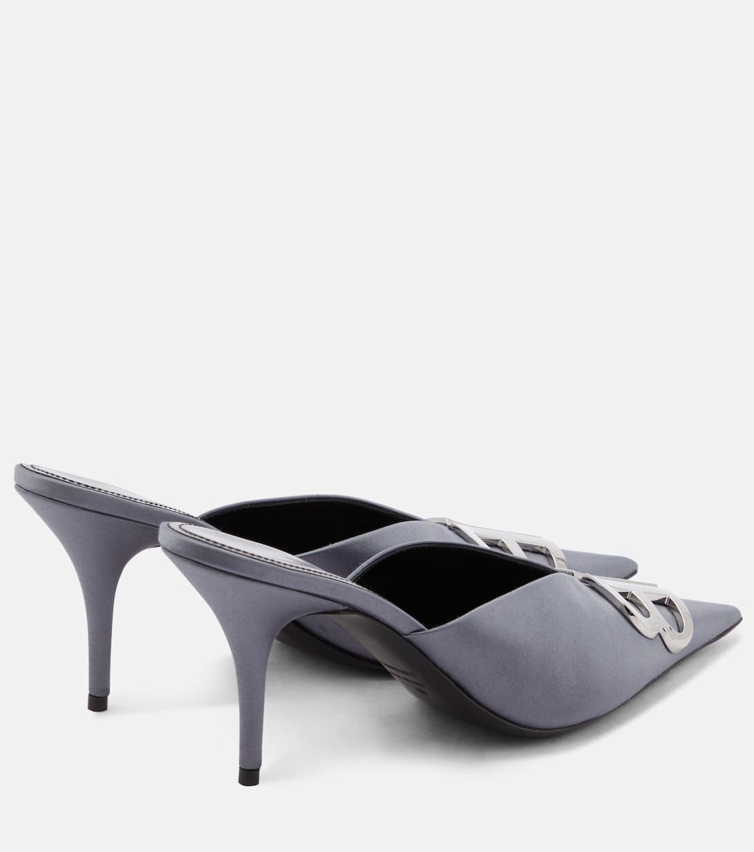 balenciaga satin mules