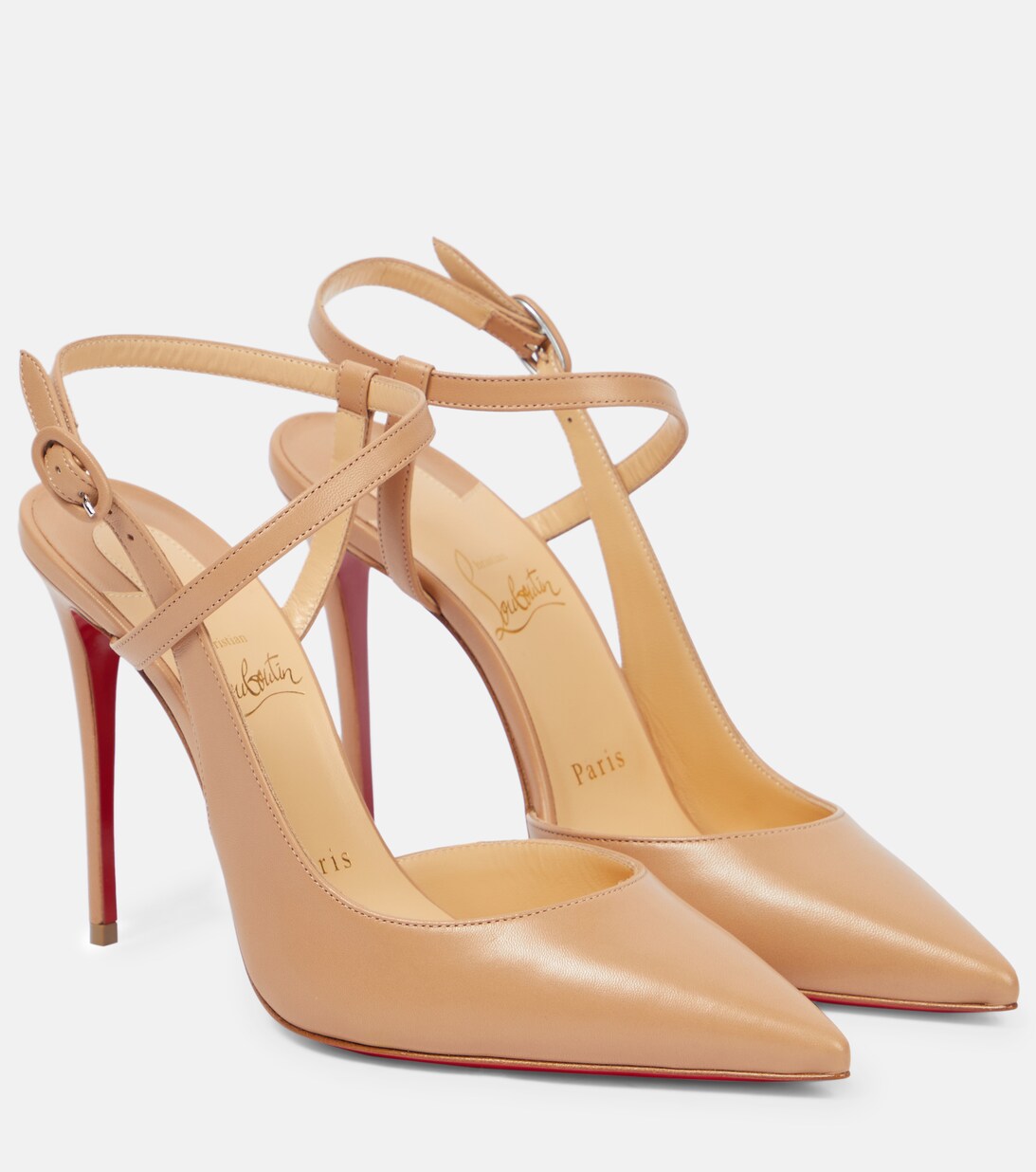 Jenlove 100 Mm Leather Pumps in Black - Christian Louboutin | Mytheresa