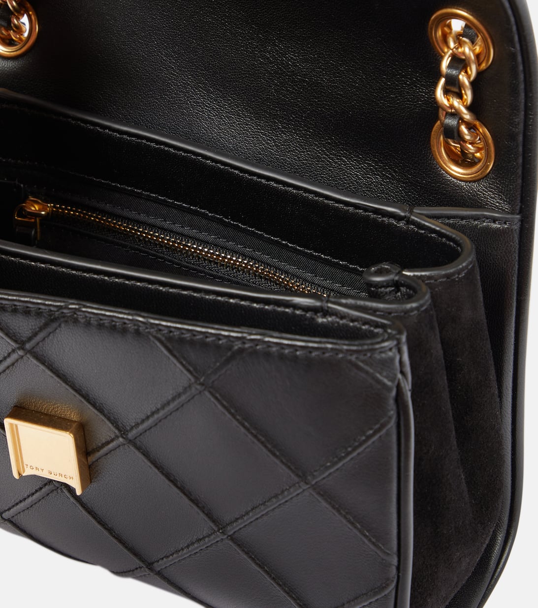 Fleming Small Leather Shoulder Bag in Black Tory Burch Mytheresa