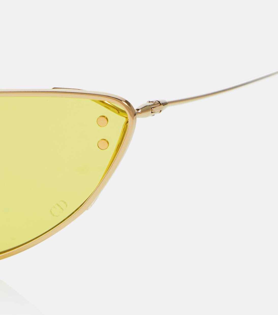 Miss Dior B 1 U Cat Eye Sunglasses in Yellow Dior Eyewear Mytheresa