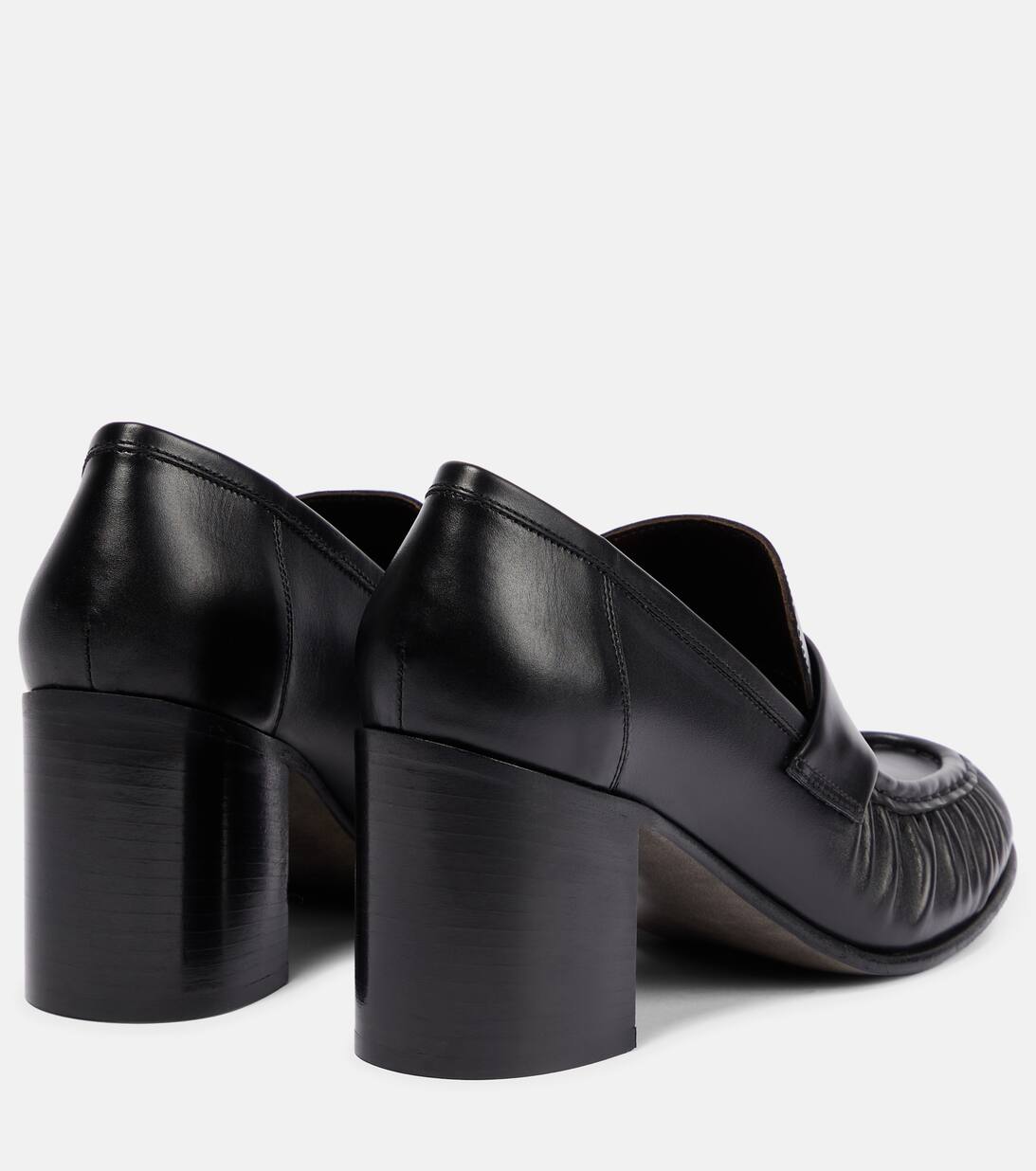 Loafer Leather Pumps in Black The Row Mytheresa