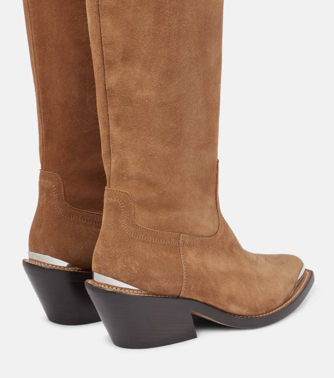 Suede Knee High Cowboy Boots in Brown Dorothee Schumacher Mytheresa