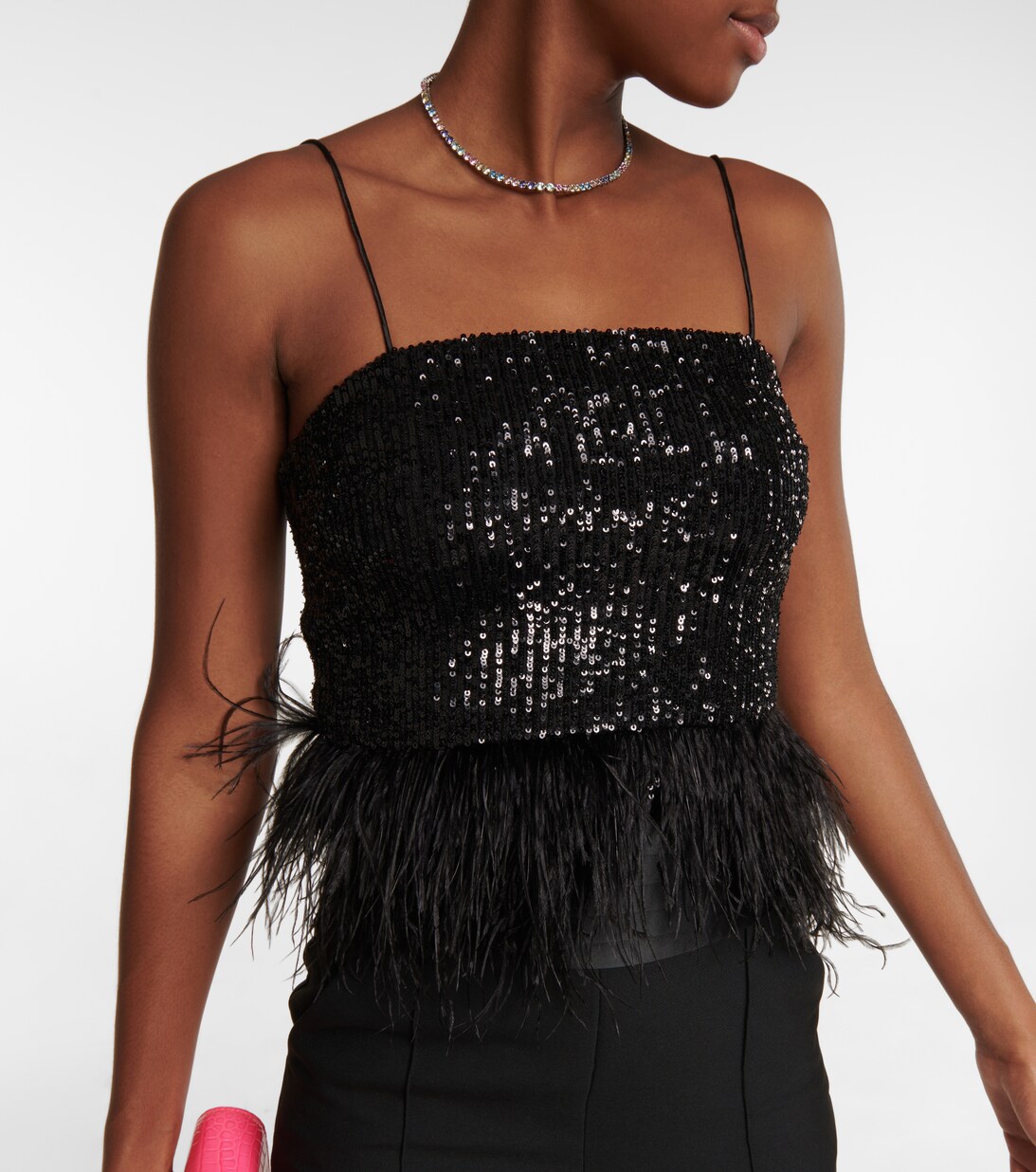 Missing Hours Sequined Top in Black - Rebecca Vallance | Mytheresa