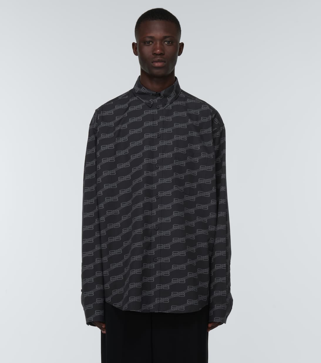 balenciaga monogram shirt
