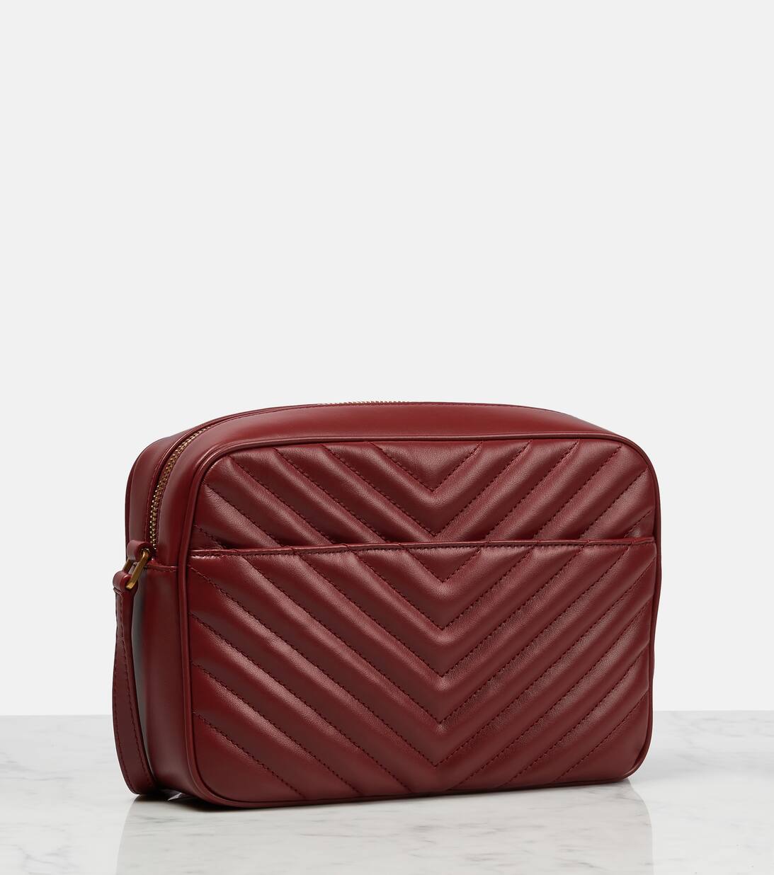 Lou Camera Leather Crossbody Bag in Red Saint Laurent Mytheresa