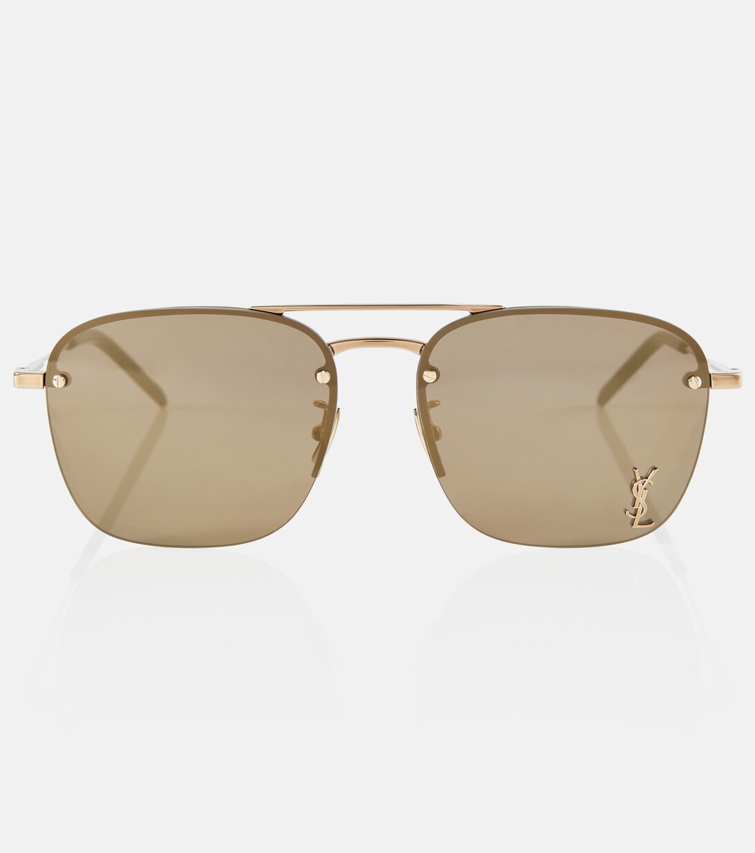 SL 309 M Aviator Sunglasses in Metallic - Saint Laurent | Mytheresa