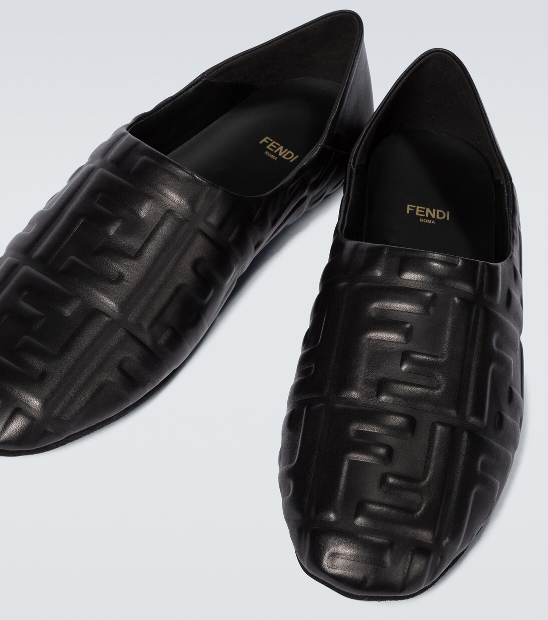 FENDI THICK SOLE 6 CM SEQUIN SLIPPER BLACK main image 0
