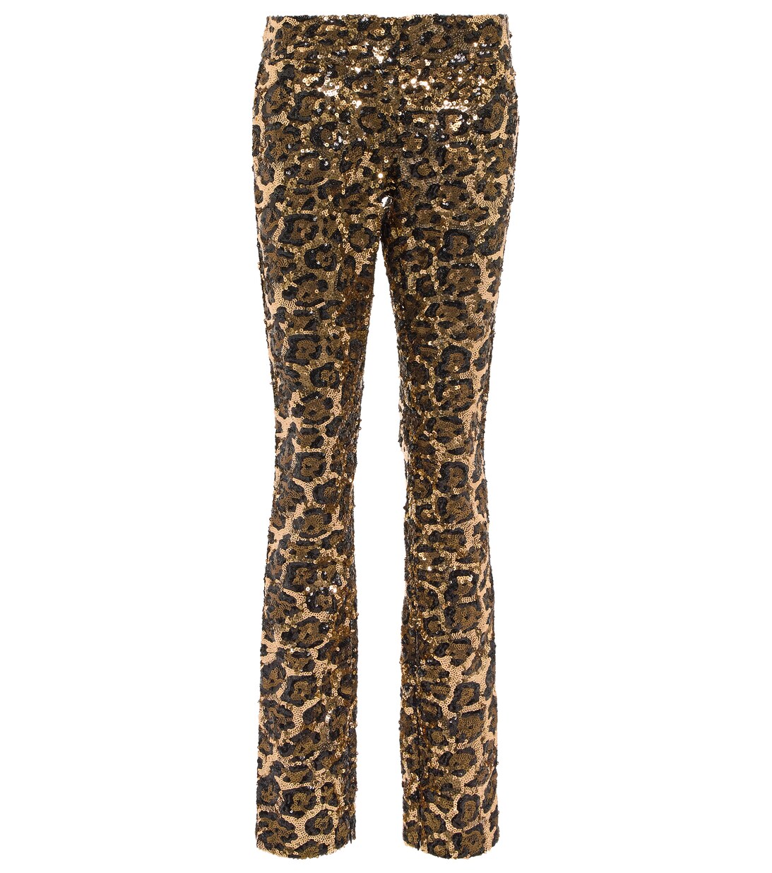 Low Rise Leopard Print Embellished Pants in Brown - Dolce Gabbana |  Mytheresa