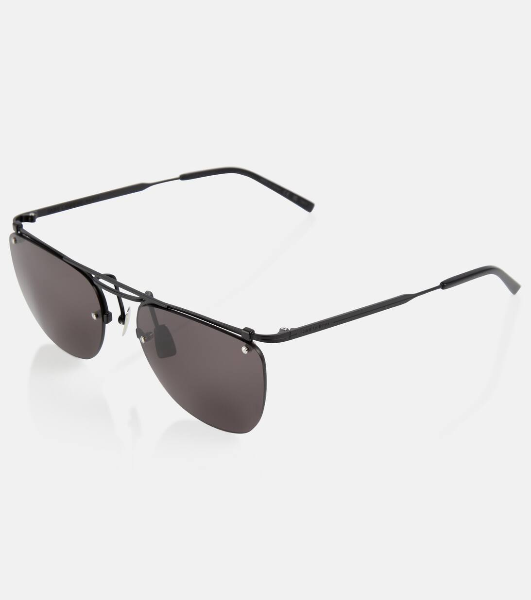 SL 600 Flat Brow Sunglasses in Black Saint Laurent Mytheresa