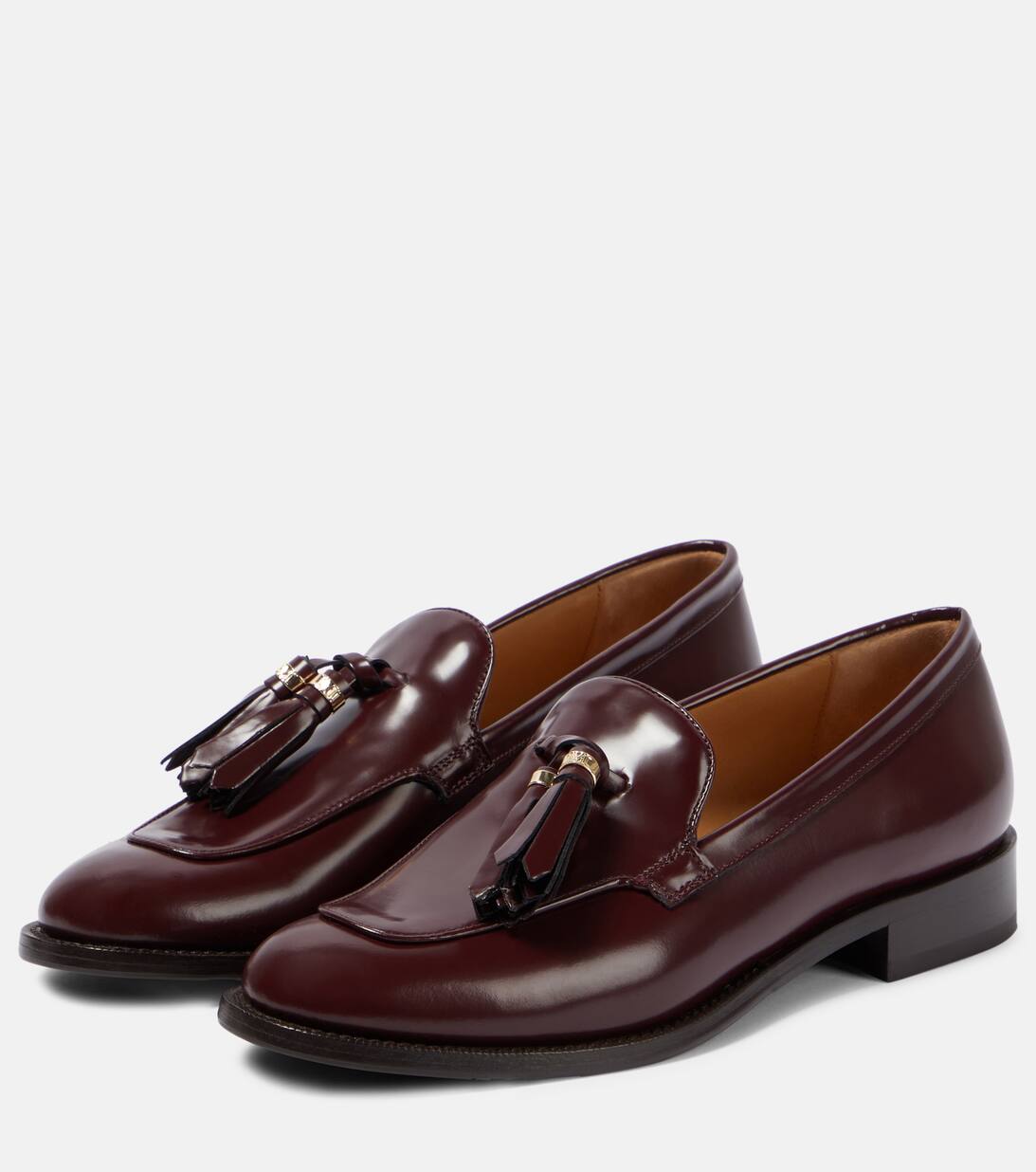 Tasseled Leather Loafers in Brown Max Mara Mytheresa