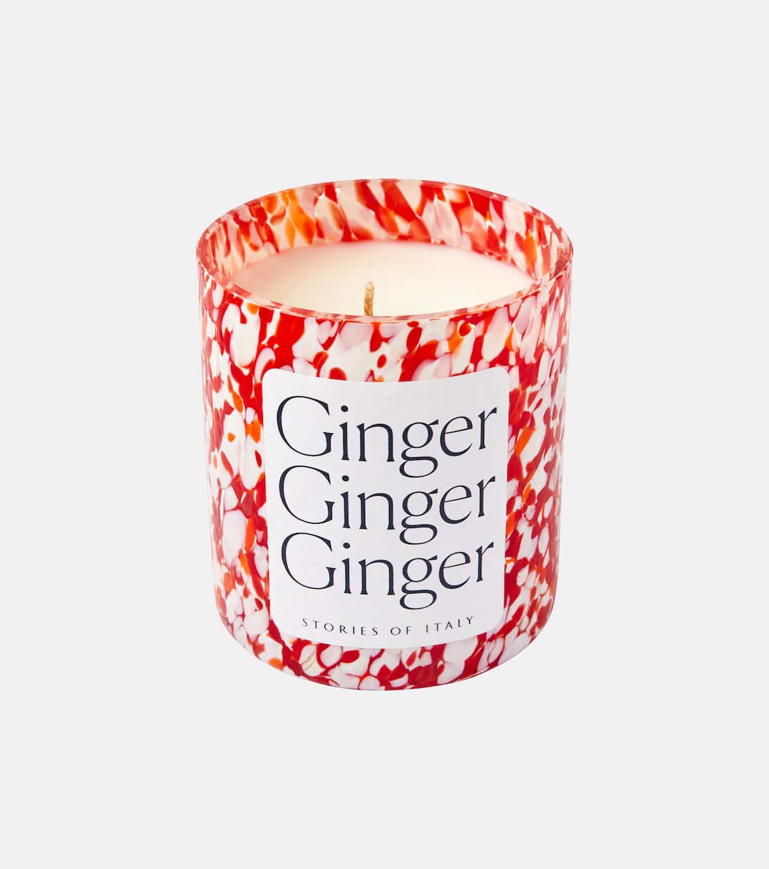 Macchia Su Macchia Ginger Scented Candle in Red Stories Of Italy