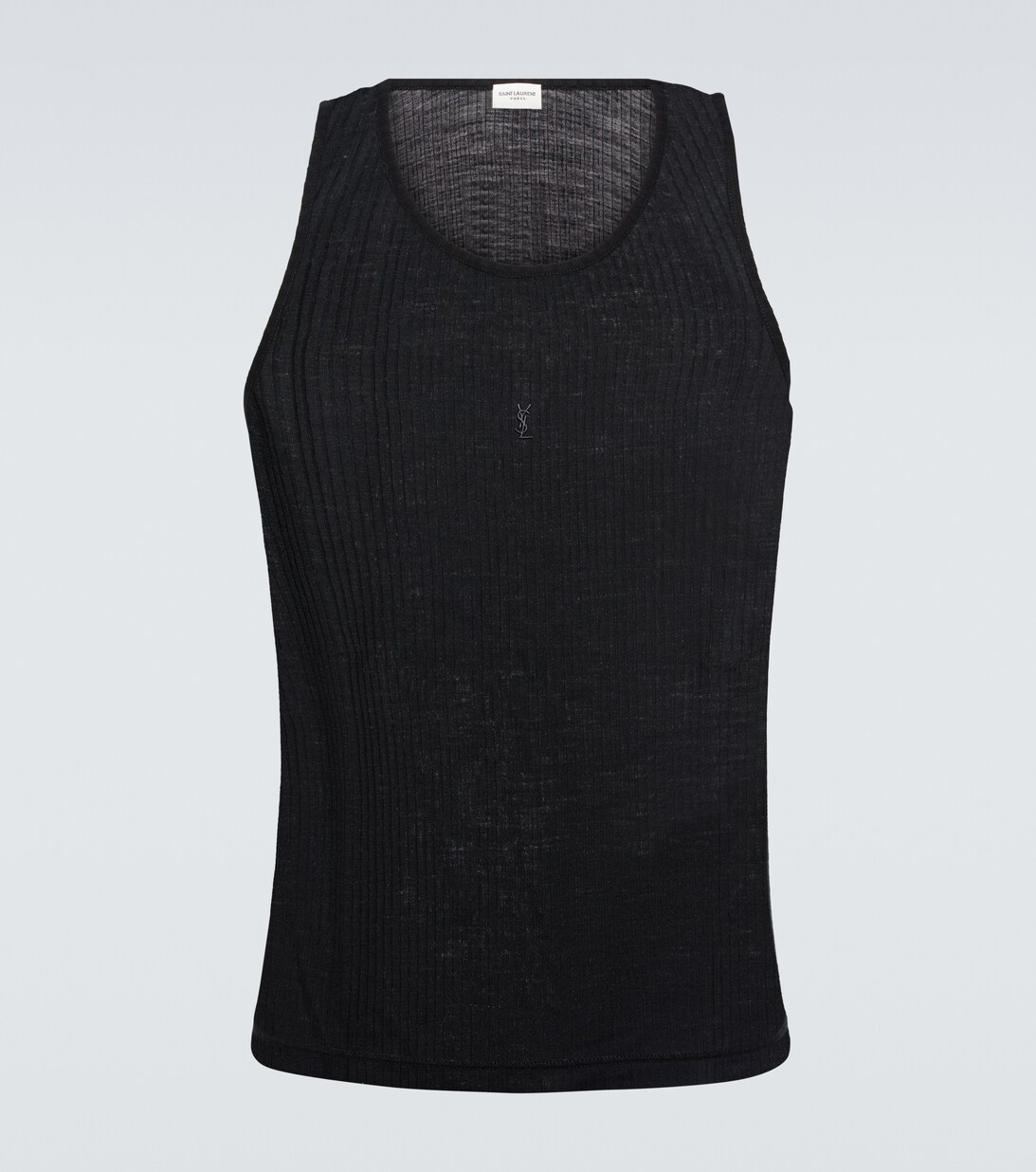Wool Tank Top in Black Saint Laurent Mytheresa
