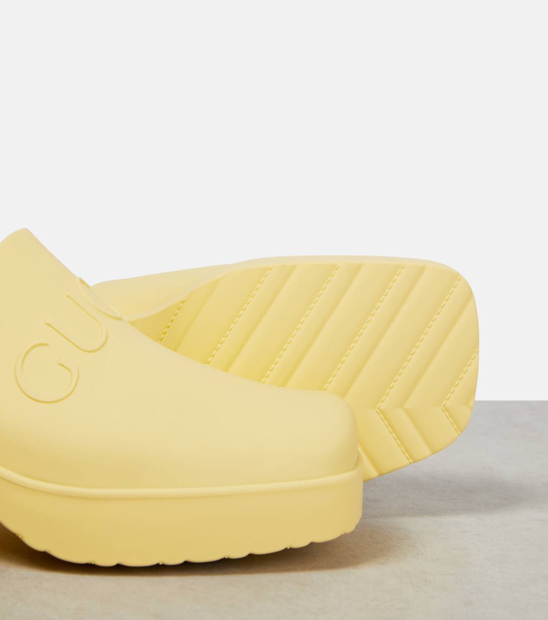 Logo Rubber Clogs in Yellow Gucci Mytheresa