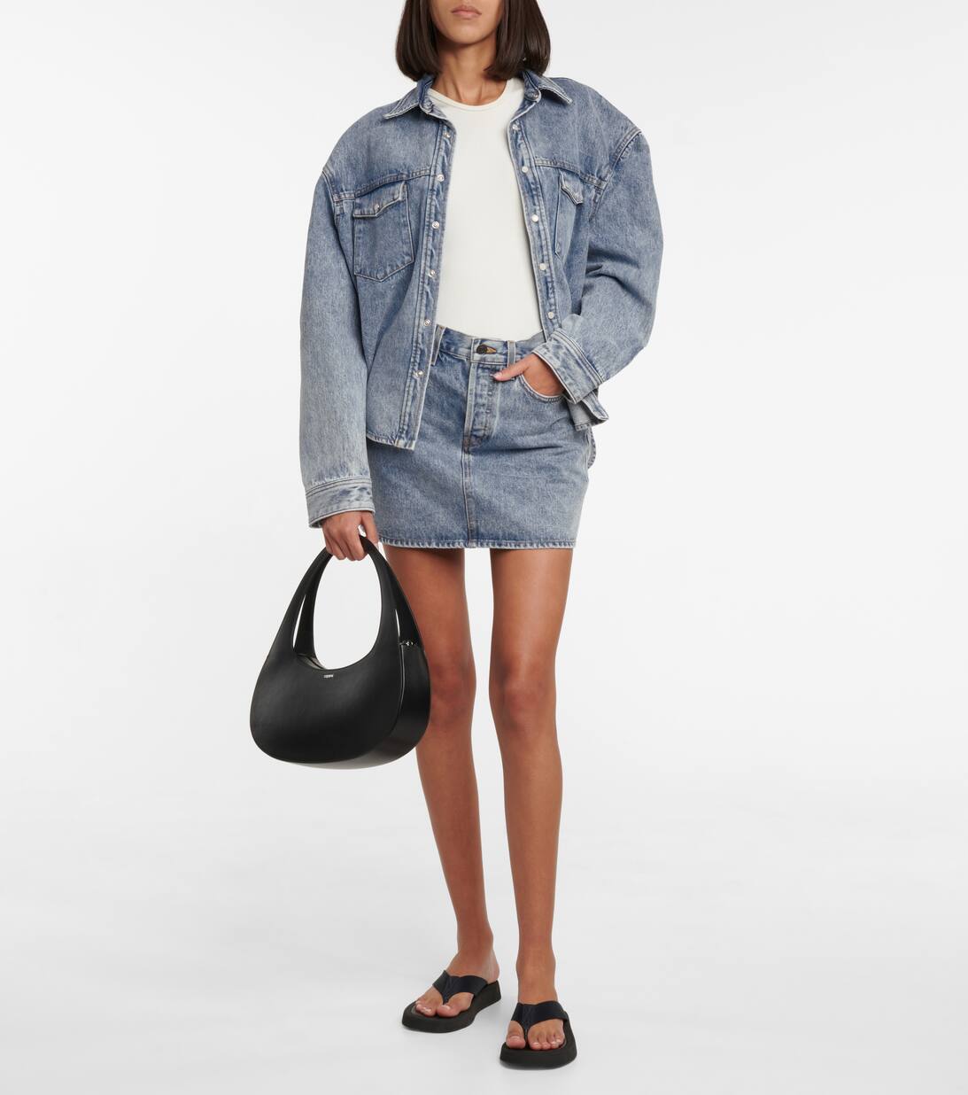 Denim Overshirt in Blue Wardrobe NYC Mytheresa
