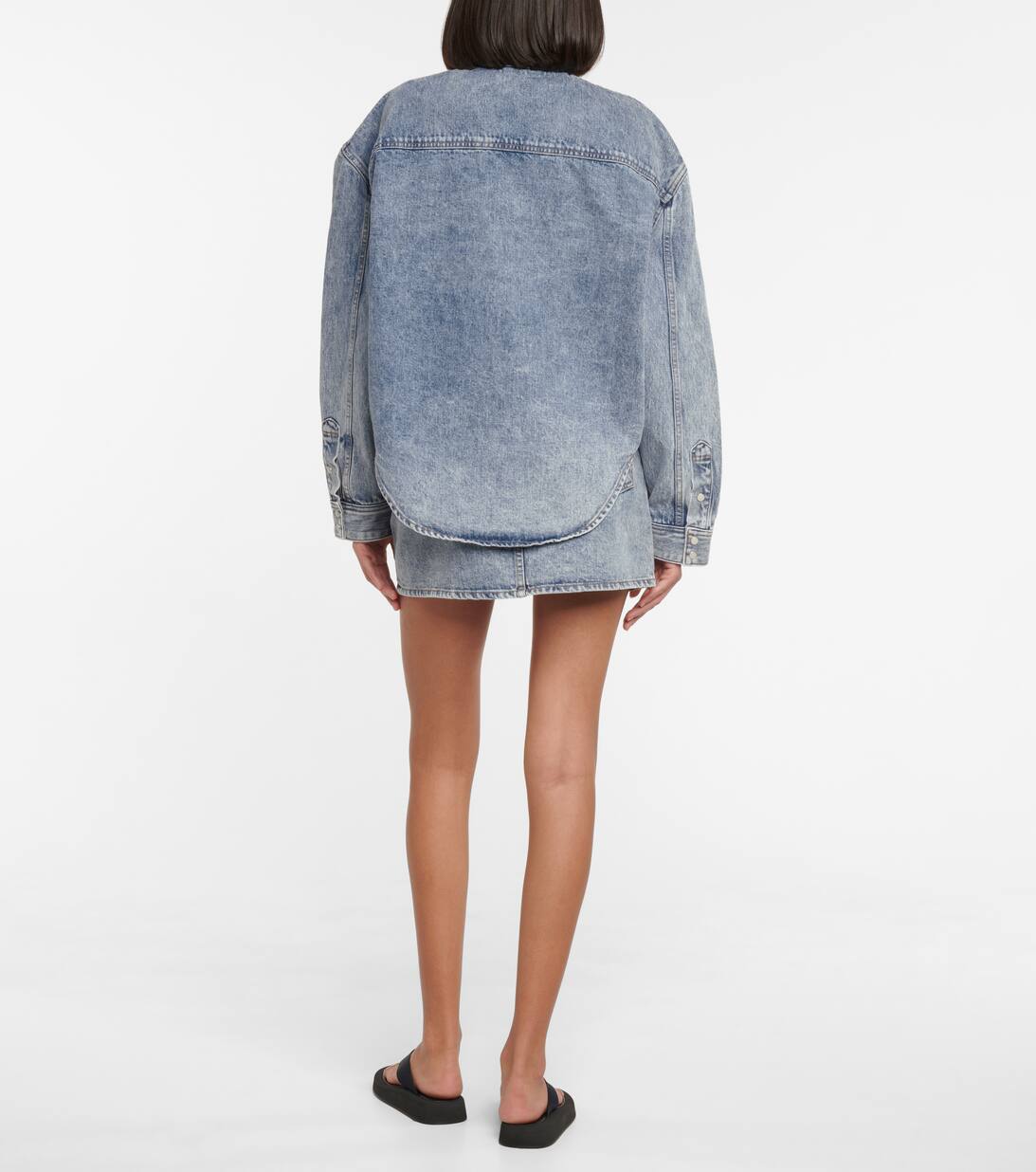 Denim Overshirt in Blue Wardrobe NYC Mytheresa