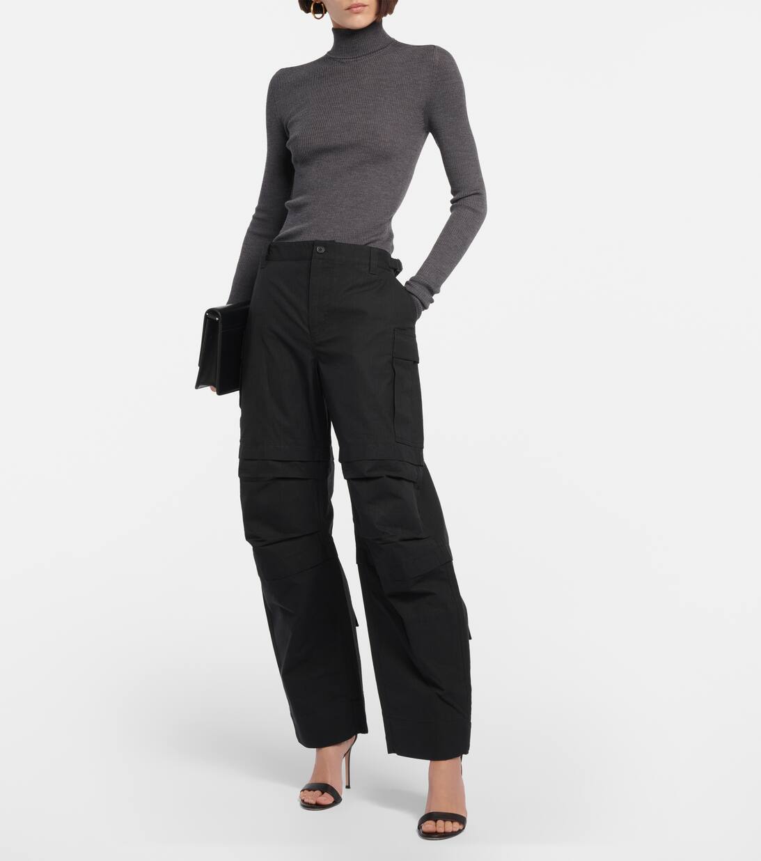 블랙 터틀넥 울 스웨터 Wardrobe NYC Mytheresa