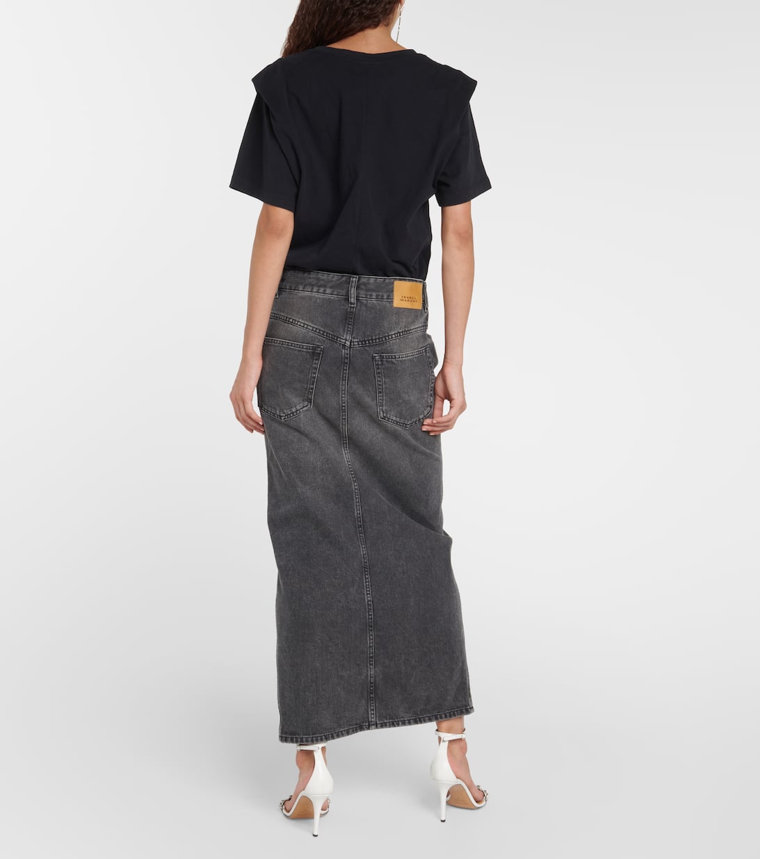 Vinea Denim Maxi Skirt in Black Isabel Marant Mytheresa