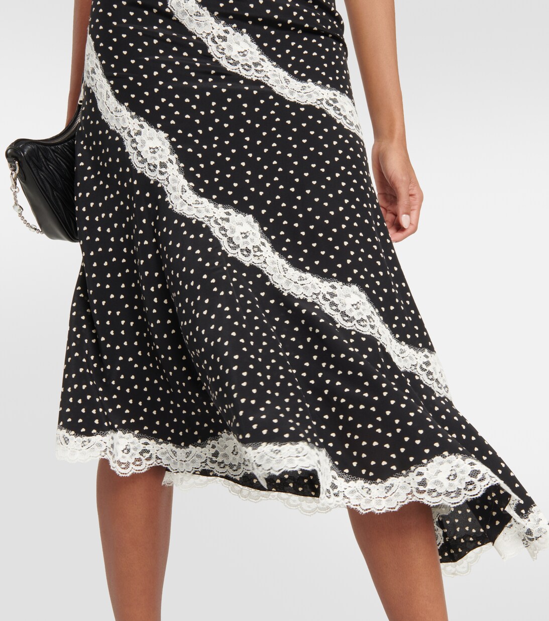 Ritz And Romance Midi Dress Black Polka Dot