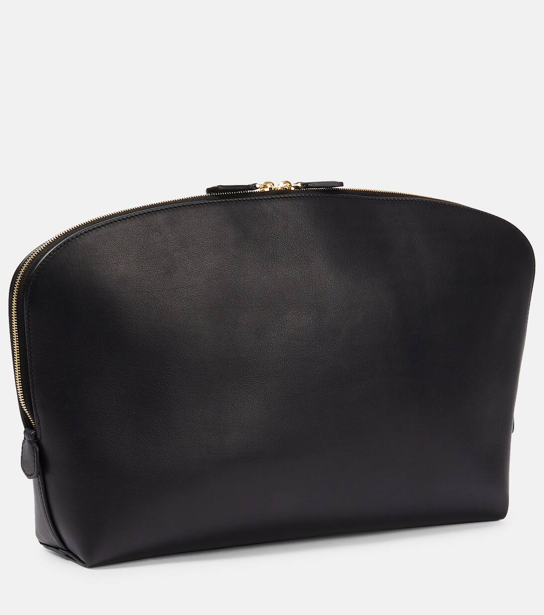 Ellie Leather Clutch in Black The Row Mytheresa