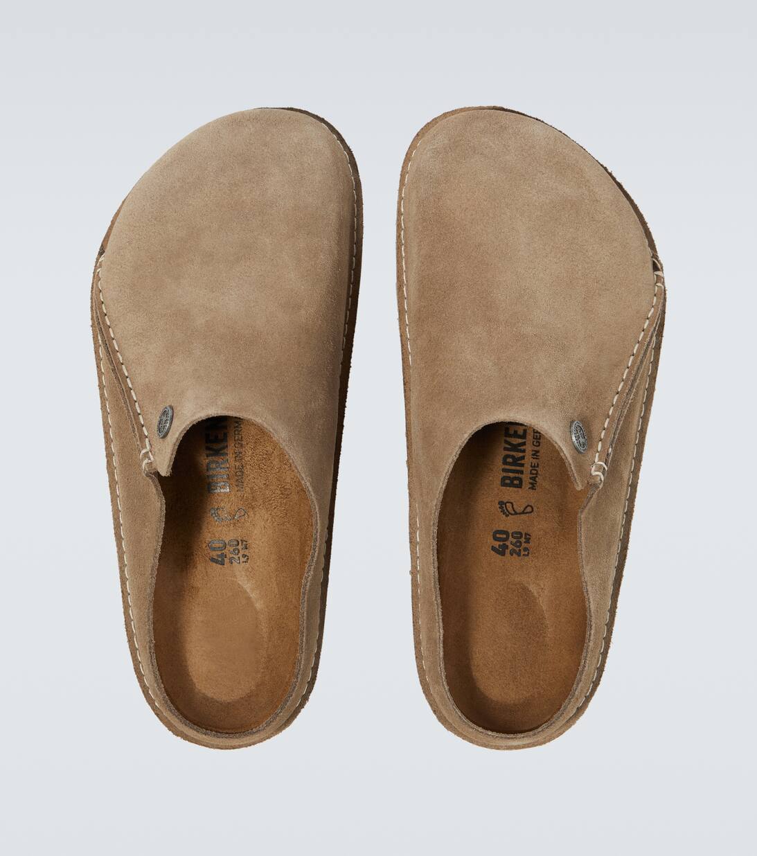 Zermatt Suede Slippers in Grey Birkenstock Men Mytheresa