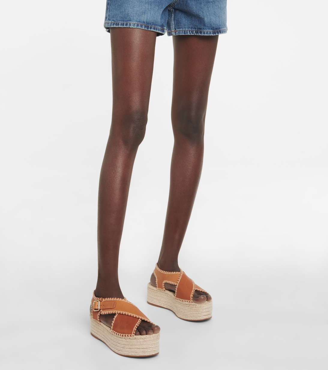 Lucinda Platform Espadrilles in Brown - Chloe | Mytheresa