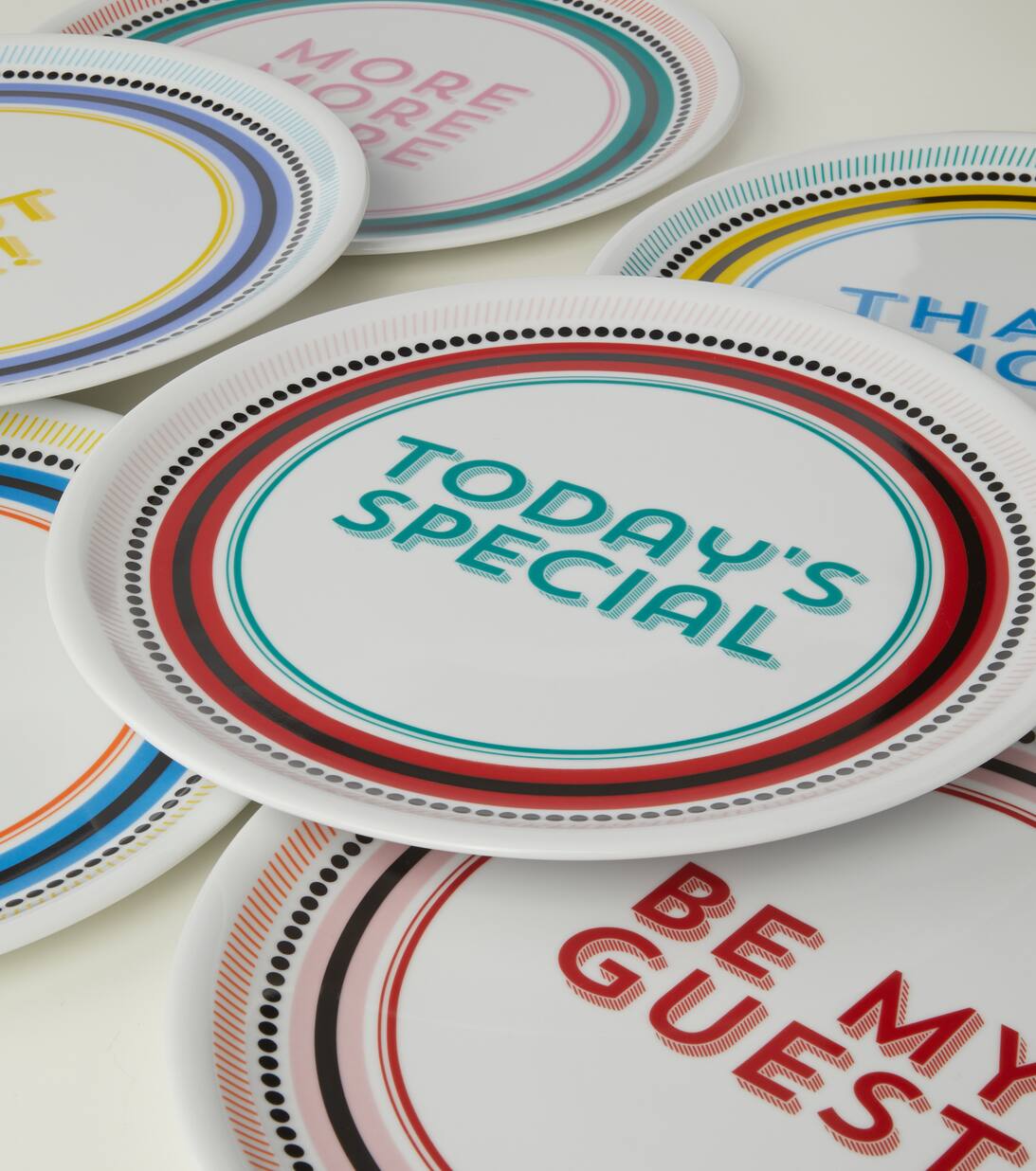 Set Of 6 Pizza Plates in Multicoloured Bitossi Mytheresa