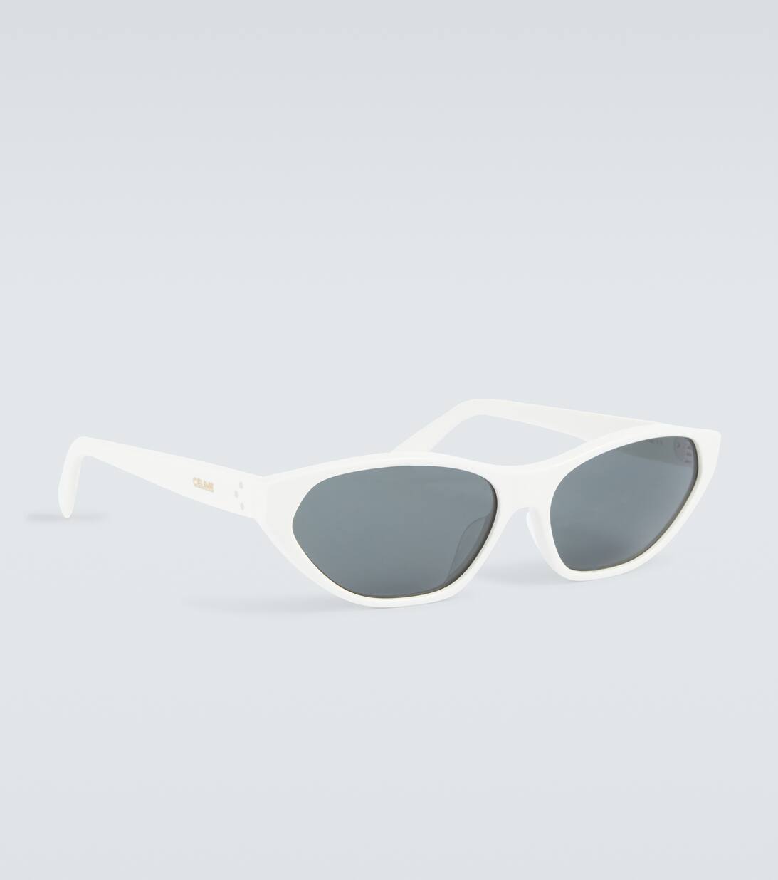 Cat Eye Sunglasses in White Celine Eyewear Mytheresa