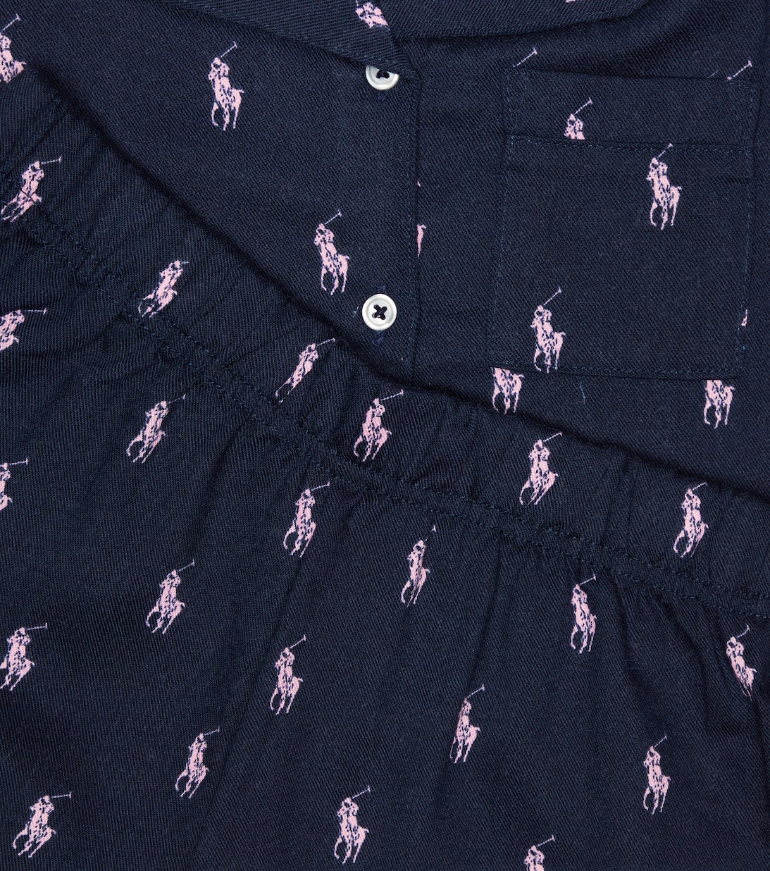 Polo Pony Pajama Set in Blue Polo Ralph Lauren Kids Mytheresa