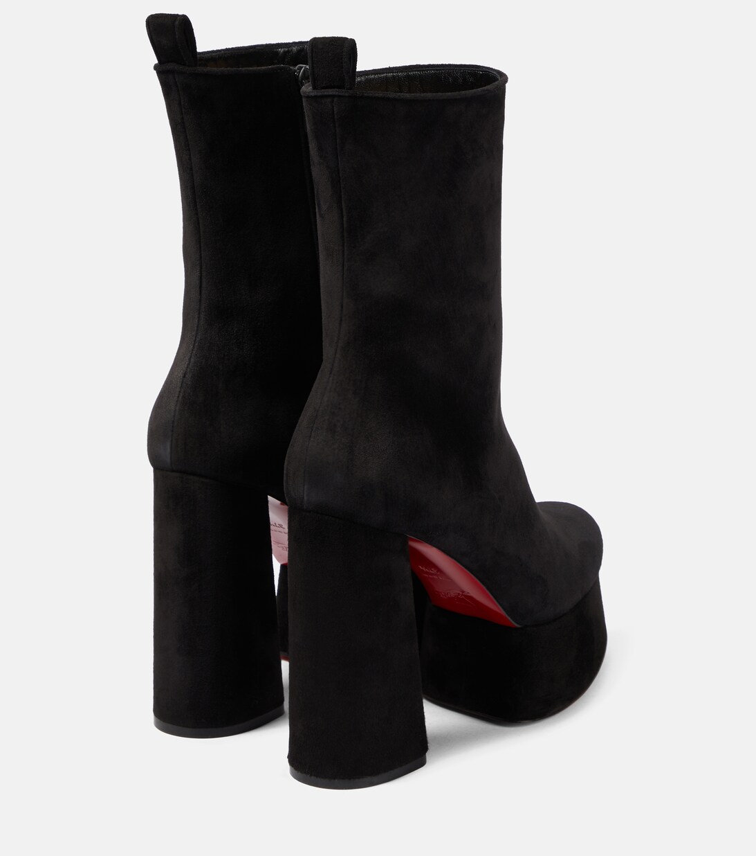 Izamayaz Suede Platform Ankle Boots in Black - Christian Louboutin |  Mytheresa