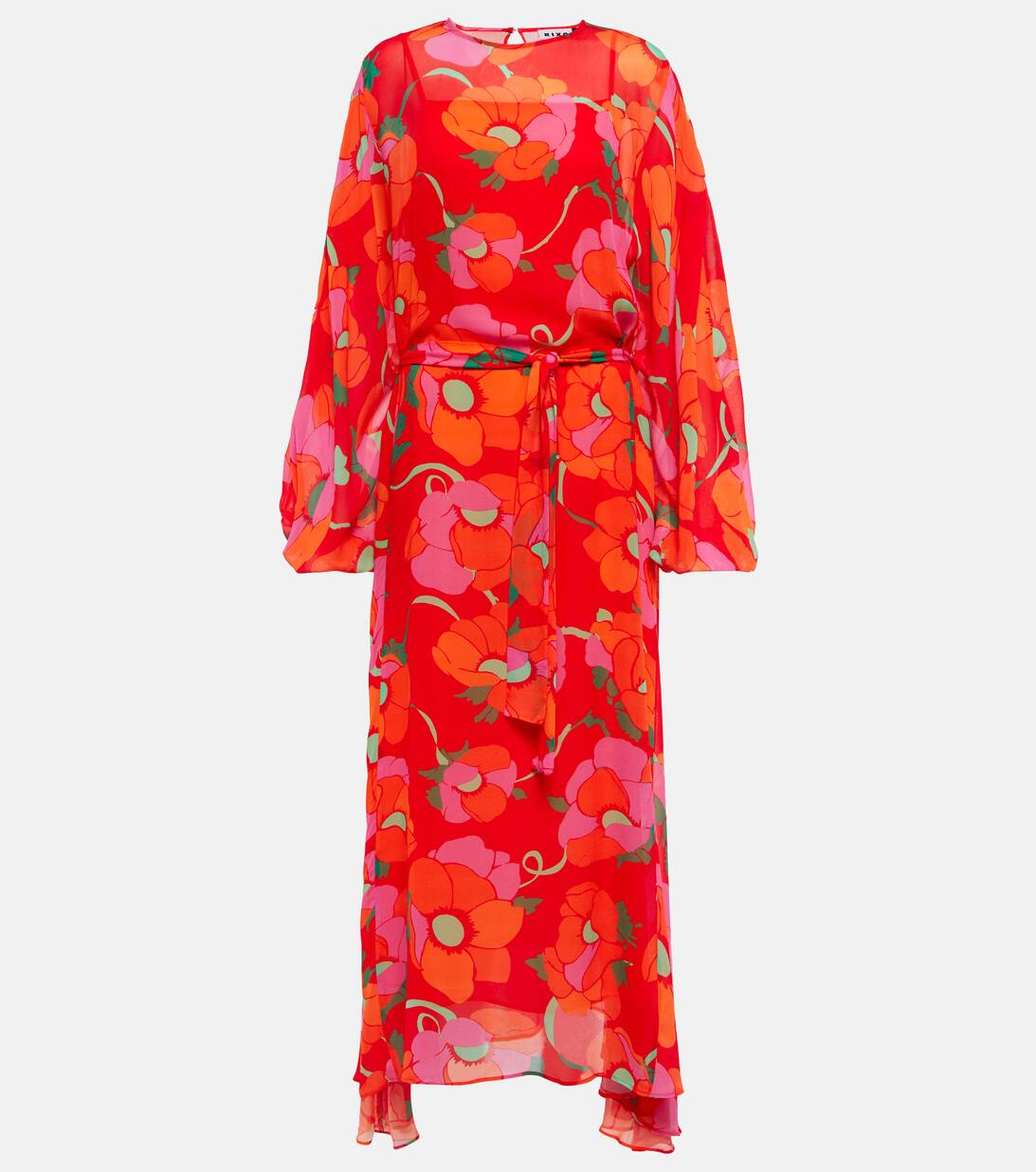 Pia Floral Belted Midi Dress in Multicoloured Rixo Mytheresa