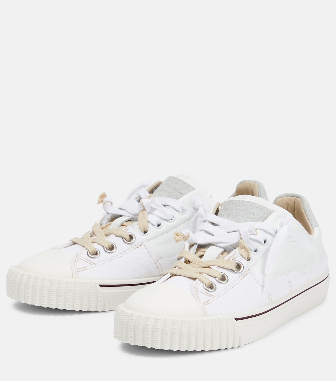 Maison Margiela Unisex White Leather Project 0 Tq Memory Of Sneakers main image 1